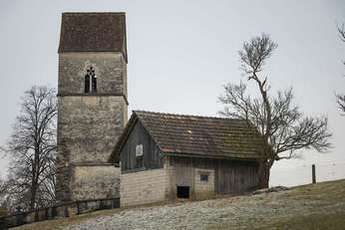 Photo - La tour, vestige de l'ancienne église de Courchavon (JU)